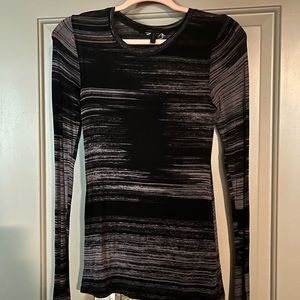 Sheer BCBG long sleeve top